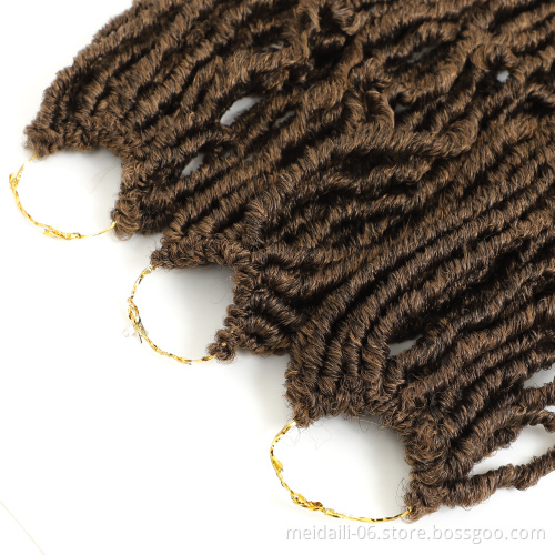 Factory price synthetic crochet dreadlocks faux locs hair extensions braiding faux locs